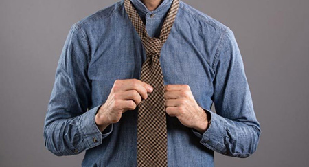 آموزش ساده تصویری گره زدن کراوات